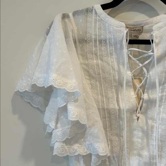 NWT Temperley Eyelet Top Sz S - Picture 2 of 8